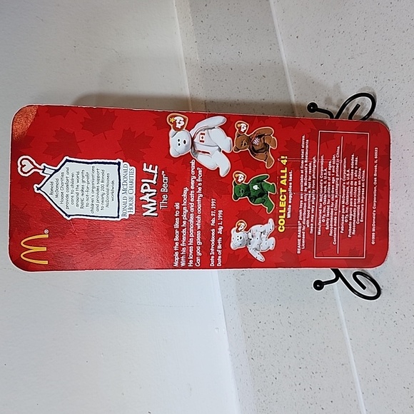 Vintage Maple The Bear Ty Beanie In the original packaging. - Picture 10 of 11